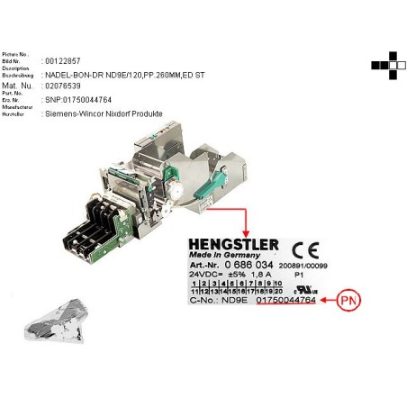 02076539 - DOT MATRIX REC.PR.ND9E.120.260MM.STAI.ST
