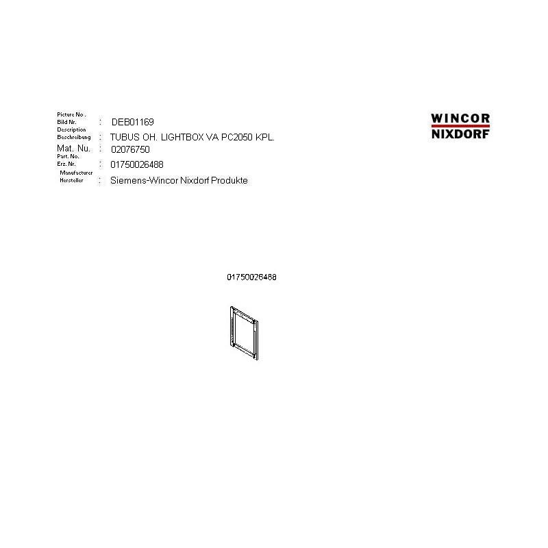 02076750 - TUBUS WITHOUT LB.VA PC2050 ASSY.