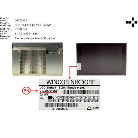 02081193 - LCD ASSY. 15 ZOLL SANYO