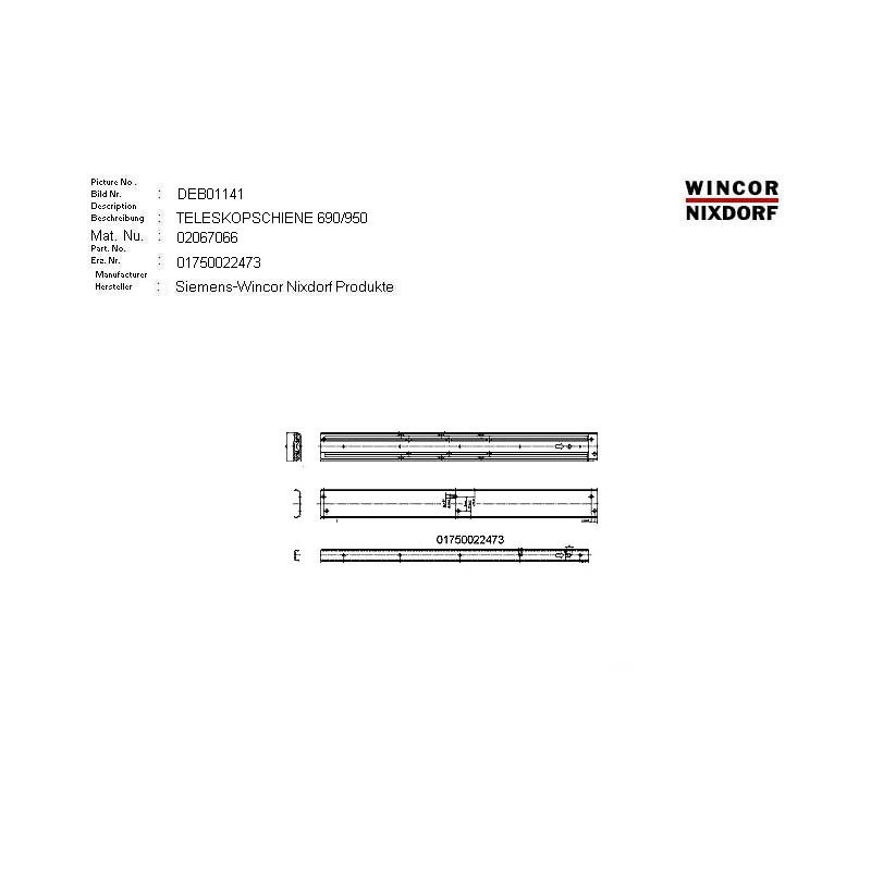 02067066 - TELESCOPIC SLIDER 690-950