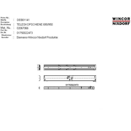 02067066 - TELESCOPIC SLIDER 690-950