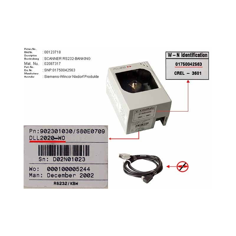 02087317 - PRESENTATION SCANNER RS232-BANKING