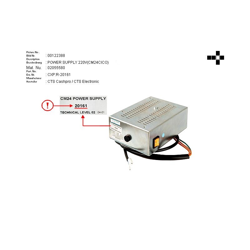 02055580 - POWER SUPPLY CXP:R-20161
