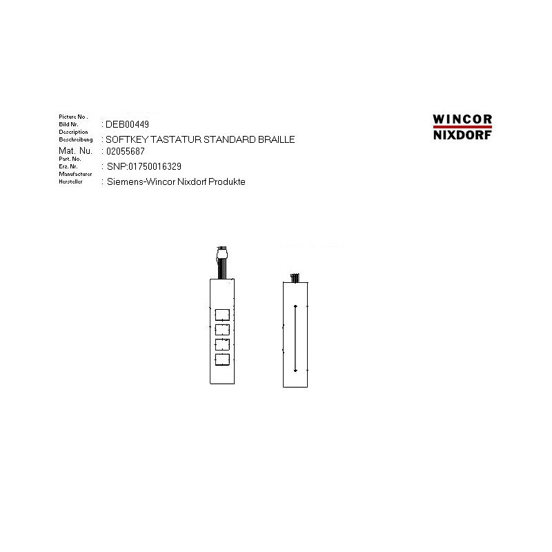 02055687 - SOFTKEY KEYBOARD STANDARD BRAILLE