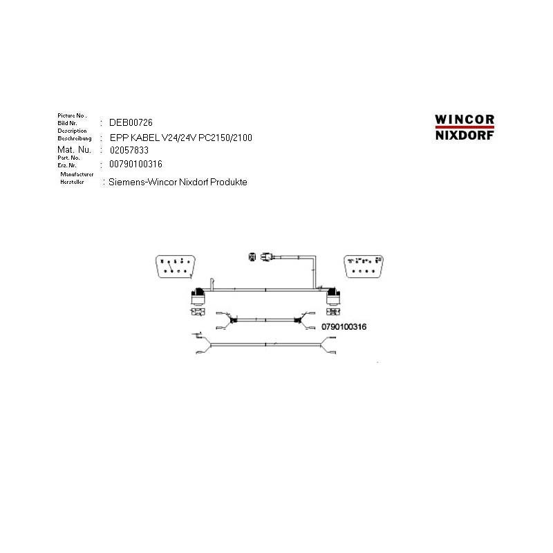 02057833 - CABLE EPP V.24.24VOLT 2640 MM