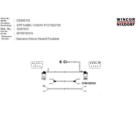 02057833 - CABLE EPP V.24.24VOLT 2640 MM