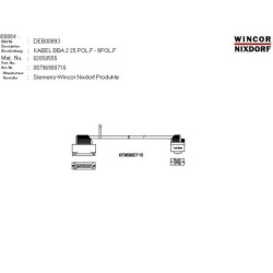 02058555 - CABLE BBA2 25PIN-F - 9PIN-F