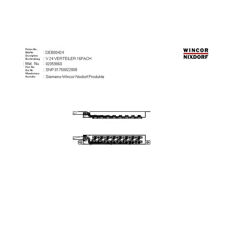 02059860 - V.24 DISTRIBUTOR 16FOLD ASSY. 1.2M