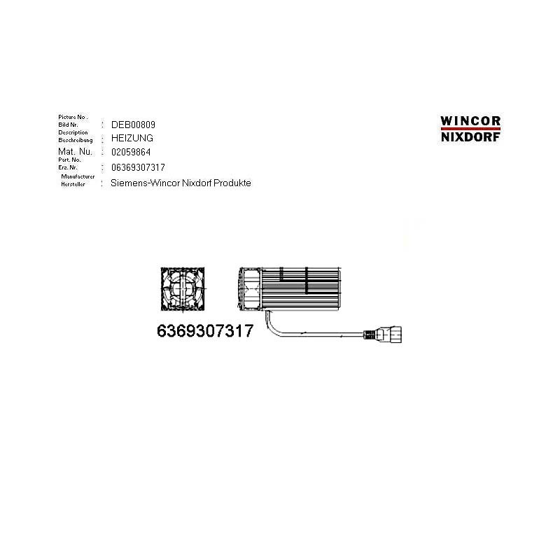 02059864 - HEATER FAN KH-4925 230V