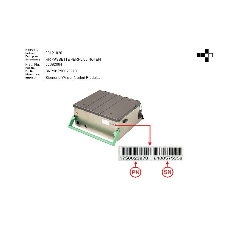 02062804 - RR-CASSETTE VERPL. 60N