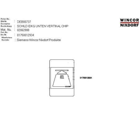 02062888 - LABEL IDKG TRACK BOTTOM VERTICAL CHIP