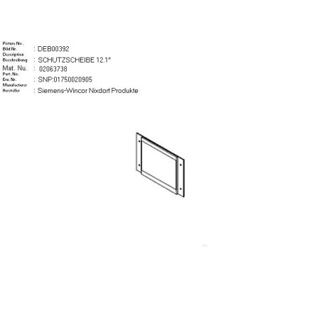02063738 - PROTECTIVE SCREEN 12.1 ZOLL