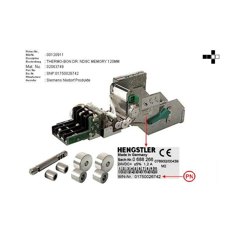 02063749 - THERMAL RECEIPT PRINTER ND9C. MEMORY