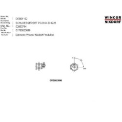 02063794 - SET OF LOCKS RL 225-08-1 2C1223 Z 2 K 3