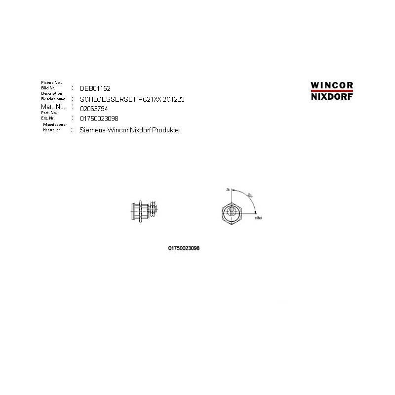 02063794 - SET OF LOCKS RL 225-08-1 2C1223 Z 2 K 3