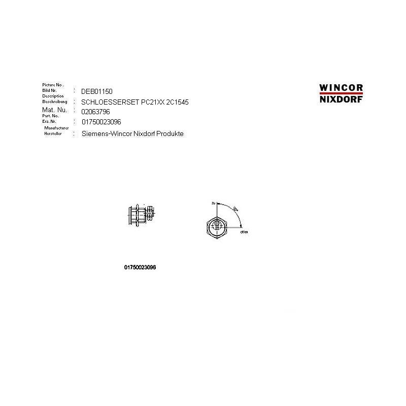 02063796 - SET OF LOCKS RL 225-08-1 2C1545 Z 2 K 3