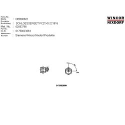 02063798 - SET OF LOCKS RL 225-08-1 2C1816 Z 2 K 3