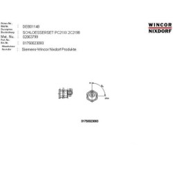 02063799 - SET OF LOCKS RL 225-08-1 2C2198 Z 2 K 3