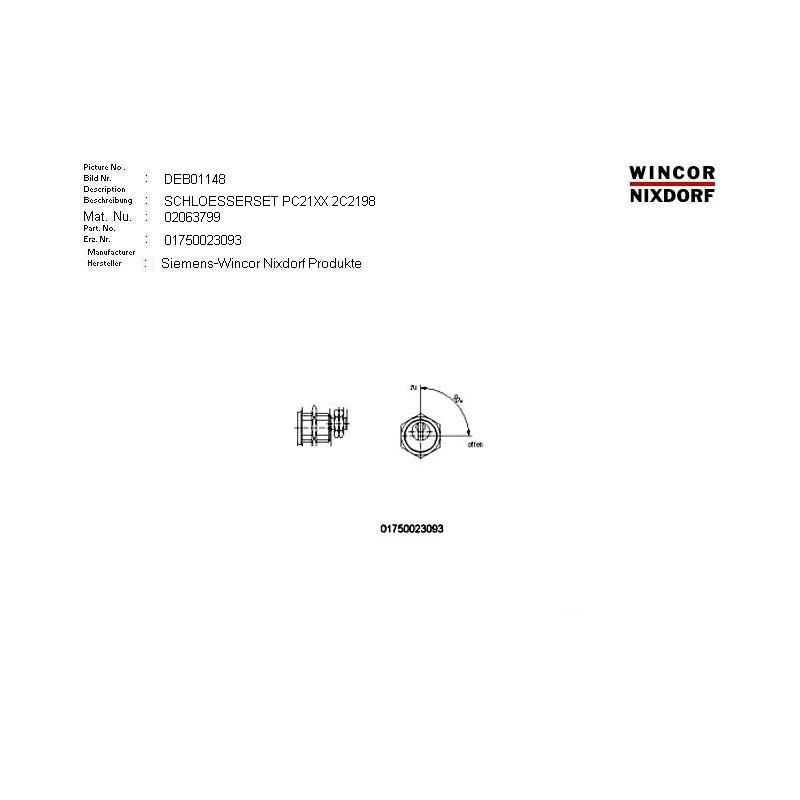 02063799 - SET OF LOCKS RL 225-08-1 2C2198 Z 2 K 3