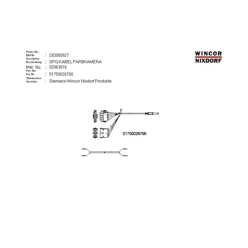 02063816 - CABLE VOLTAGE COLOUR CAMERA
