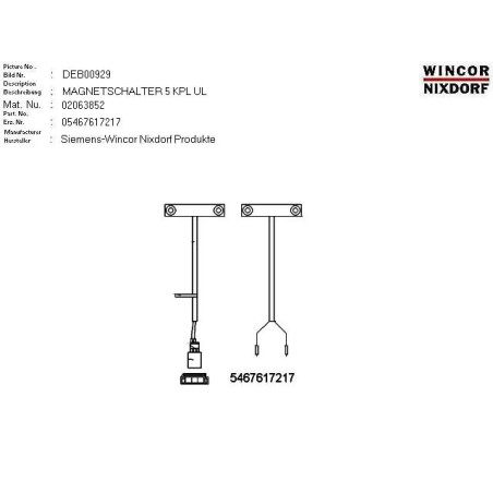 02063852 - MAGNET SWITCH 5 ASSY. UL