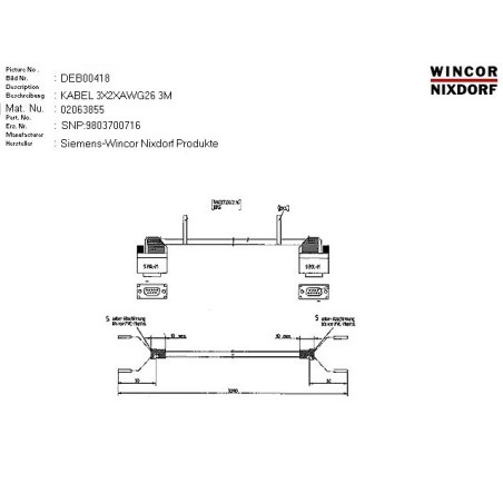 02063855 - CABLE3X2XAWG26 3.0M