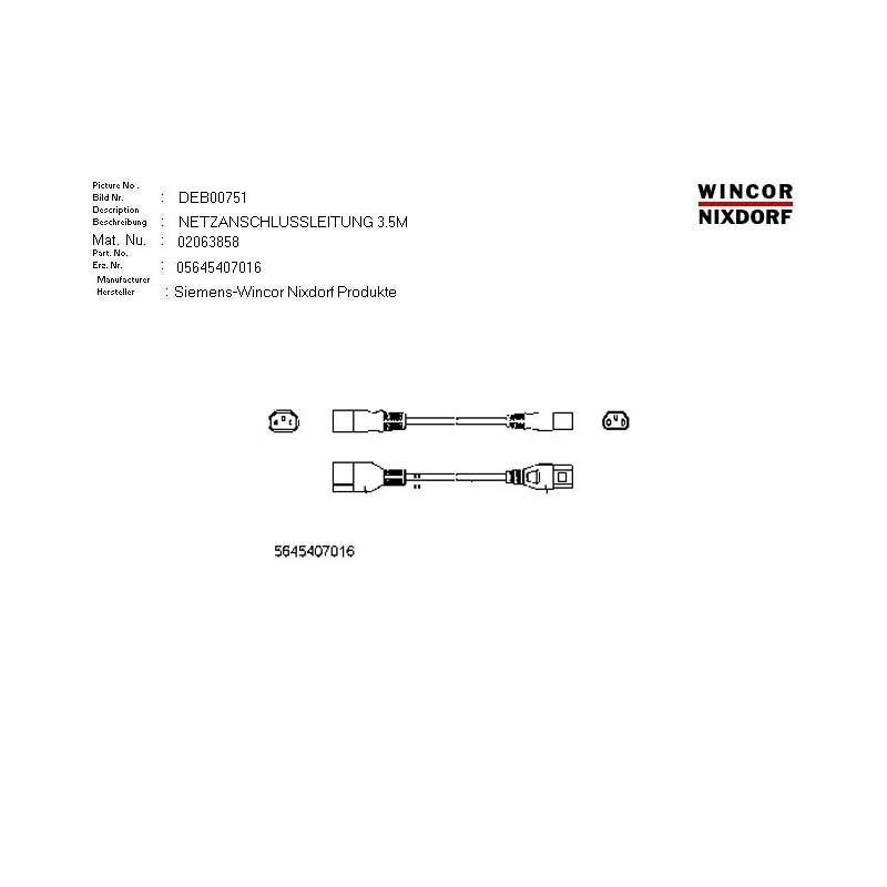 02063858 - POWER CABLE G-G 3.5M