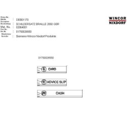 02064001 - LABEL KIT BRAILLE 2050 GBR